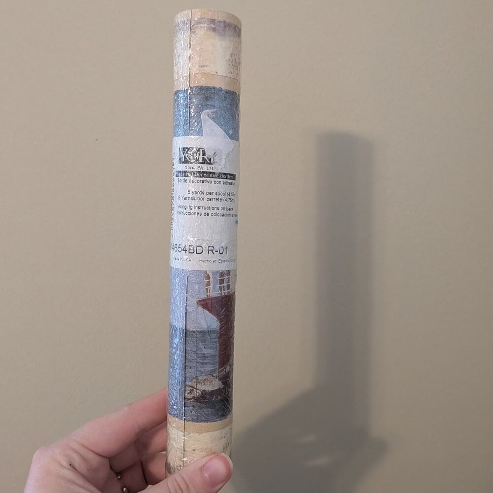 York Wallcoverings Lighthouse Nautical/Beach Decorative Wallpaper Border